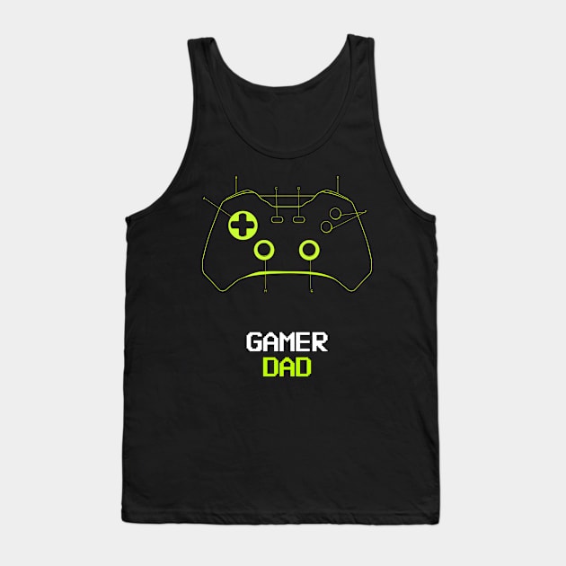 Gamer DAD Tank Top by Aj@Co.